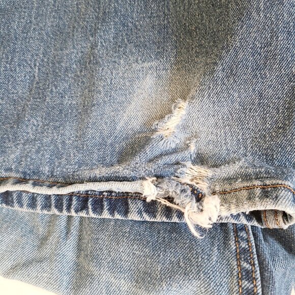 Lee Jeans Mens Distressed Denim Jeans size 40x30 Big Medium Wash - Picture 6 of 13